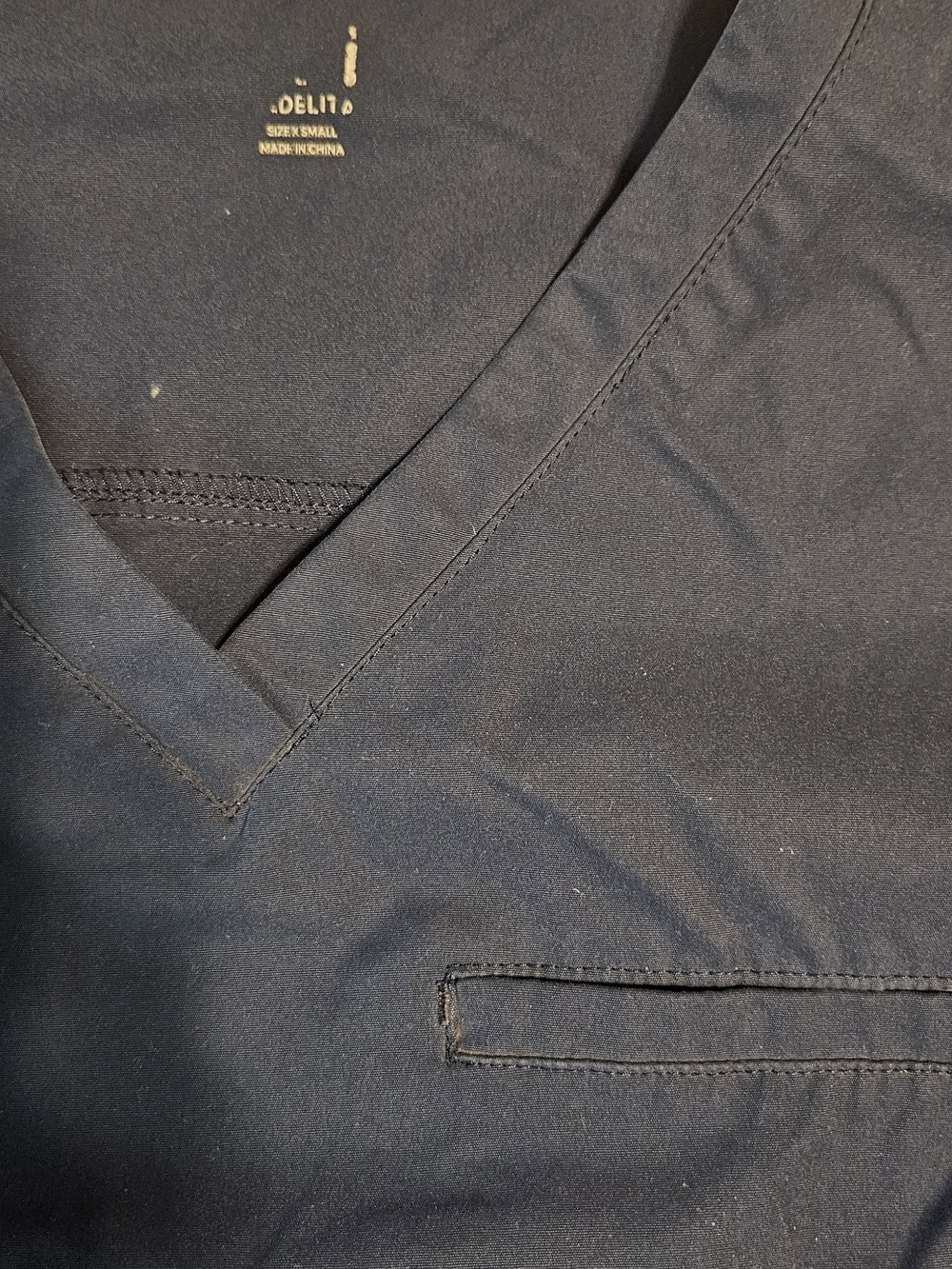 Navy Medelita Scrub Top